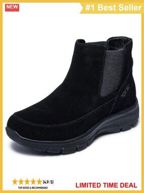 Womens Suede Chelsea Ankle Bootie Hands Free Slip-Ins Comfort